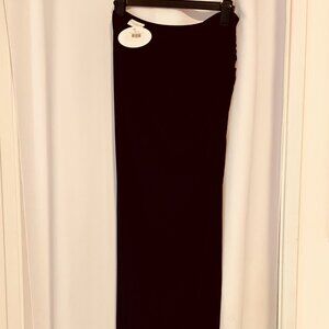 StillWater Get Together Maxi Skirt with Side Slit Black M
